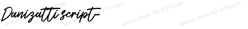 Danizatti script字体转换